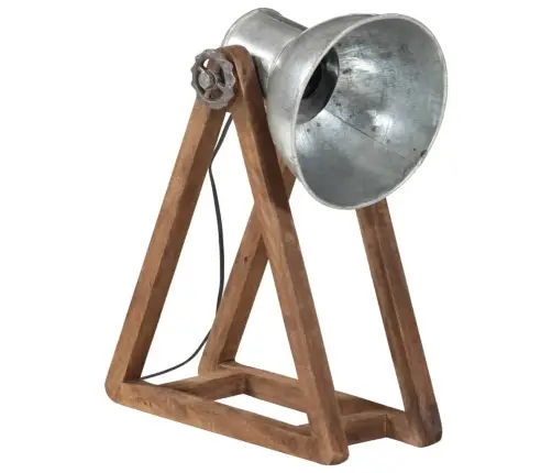 Galda Lampa, Vintāžas, Sudraba Krāsa, 25 W, 30X17X40 Cm, E27 Vidaxl