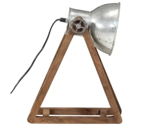 Galda Lampa, Vintāžas, Sudraba Krāsa, 25 W, 30X17X40 Cm, E27 Vidaxl