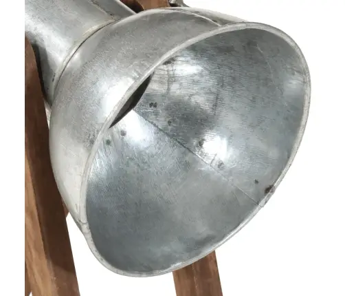 Galda Lampa, Vintāžas, Sudraba Krāsa, 25 W, 30X17X40 Cm, E27 Vidaxl