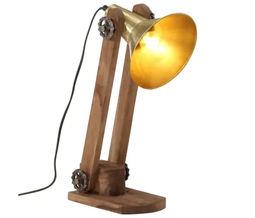 Galda Lampa, 25 W, Antīka Misiņa Krāsa, 23X13X52 Cm, E27 Vidaxl