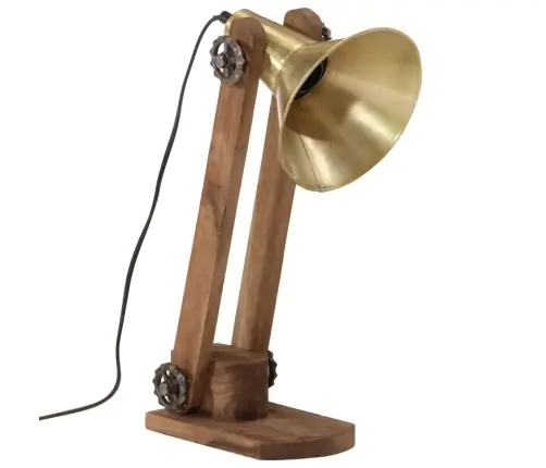 Galda Lampa, 25 W, Antīka Misiņa Krāsa, 23X13X52 Cm, E27 Vidaxl