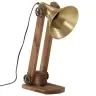 Galda Lampa, 25 W, Antīka Misiņa Krāsa, 23X13X52 Cm, E27 Vidaxl