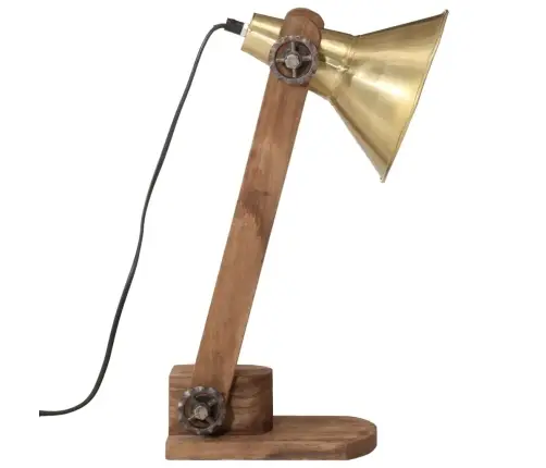Galda Lampa, 25 W, Antīka Misiņa Krāsa, 23X13X52 Cm, E27 Vidaxl