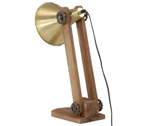 Galda Lampa, 25 W, Antīka Misiņa Krāsa, 23X13X52 Cm, E27 Vidaxl