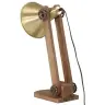 Galda Lampa, 25 W, Antīka Misiņa Krāsa, 23X13X52 Cm, E27 Vidaxl