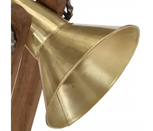 Galda Lampa, 25 W, Antīka Misiņa Krāsa, 23X13X52 Cm, E27 Vidaxl