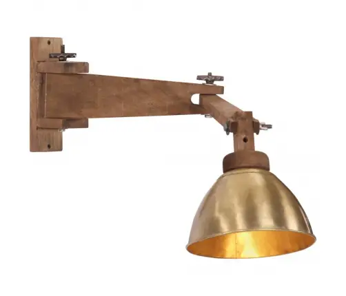 Sienas Lampa, 25 W, Antīka Misiņa Krāsa, E27 Vidaxl