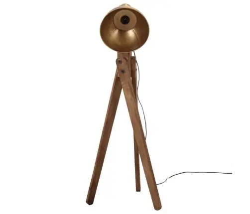 Grīdas Lampa, 25 W, Antīka Misiņa Krāsa, 45X45X120 Cm, E27 Vidaxl