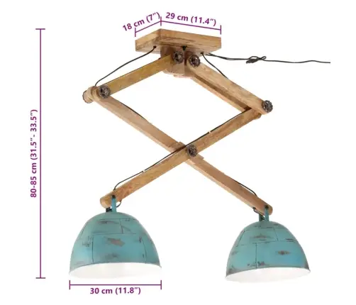 Laelamp, 25 W, Kulunud Sinine, 29 X 18 X 85 cm E27