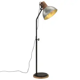 Grīdas Lampa 25 W Vintāžas Sudraba Krāsa 30X30X100-150Cm E27 Vidaxl