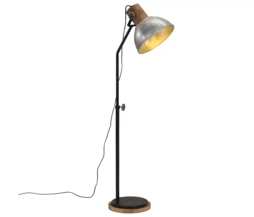 Grīdas Lampa 25 W Vintāžas Sudraba Krāsa 30X30X100-150Cm E27 Vidaxl