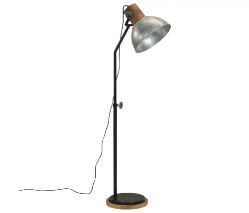 Grīdas Lampa 25 W Vintāžas Sudraba Krāsa 30X30X100-150Cm E27 Vidaxl