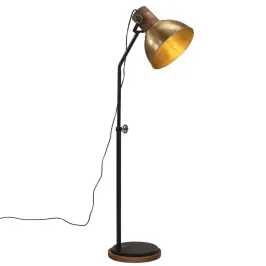 Grīdas Lampa, 25 W, Antīka Misiņa Krāsa, 30X30X100-150 Cm, E27 Vidaxl