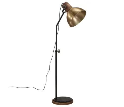 Grīdas Lampa, 25 W, Antīka Misiņa Krāsa, 30X30X100-150 Cm, E27 Vidaxl