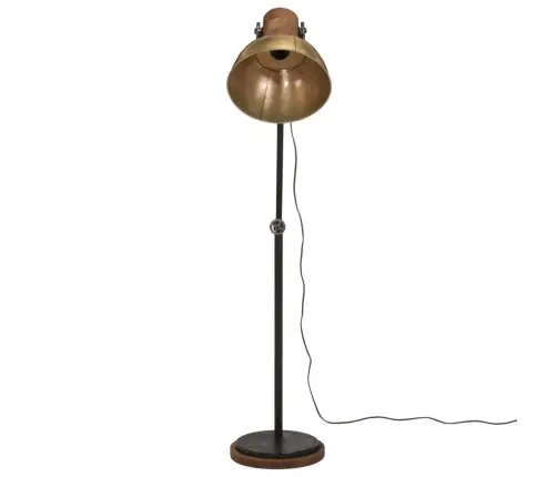 Grīdas Lampa, 25 W, Antīka Misiņa Krāsa, 30X30X100-150 Cm, E27 Vidaxl