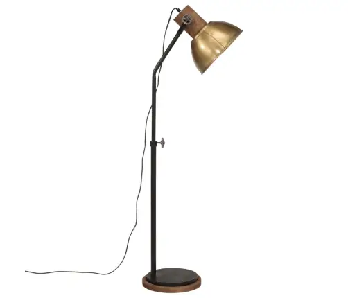 Grīdas Lampa, 25 W, Antīka Misiņa Krāsa, 30X30X100-150 Cm, E27 Vidaxl