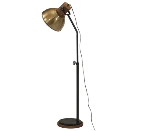 Grīdas Lampa, 25 W, Antīka Misiņa Krāsa, 30X30X100-150 Cm, E27 Vidaxl