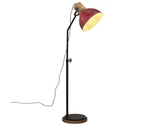 Grīdas Lampa, 25 W, Bružāti Sarkana, 30X30X100-150 Cm E27 Vidaxl