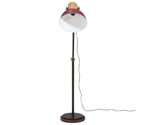 Grīdas Lampa, 25 W, Bružāti Sarkana, 30X30X100-150 Cm E27 Vidaxl