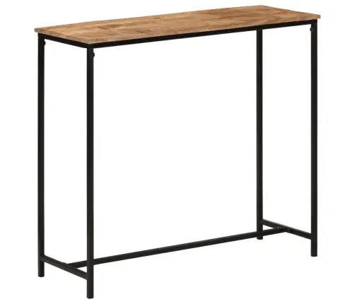 Konsolinis Staliukas, 80X30X74cm Mango Masyvas Ir Geležis