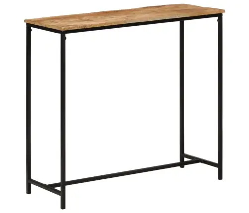 Konsolinis Staliukas, 80X30X74cm Mango Masyvas Ir Geležis