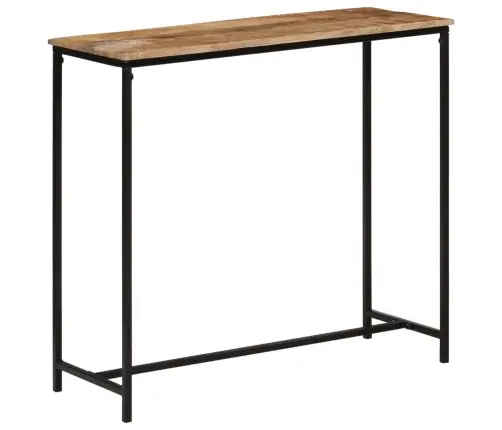 Konsolinis Staliukas, 80X30X74cm Mango Masyvas Ir Geležis