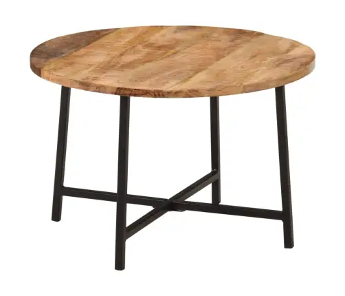 Kohvilaud, 54 X 54 X 35 cm Mangopuit Ja Raud