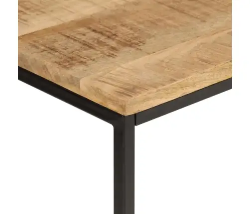 Konsoles Galdiņš, 90X30X75 Cm, Neapstrādāts Mango Koks, Dzelzs Vidaxl