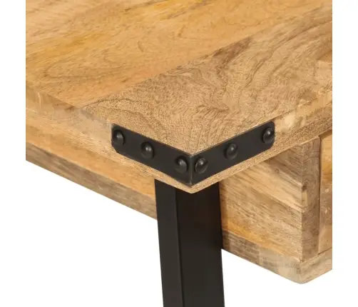 Rašomasis Stalas Su Stalčiais, 105X55X70cm Mango Ir Geležis