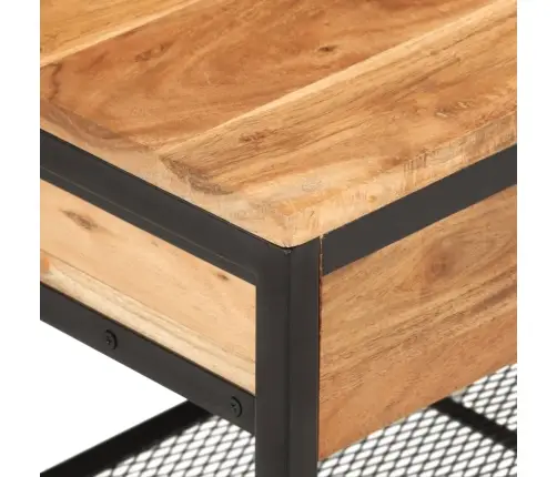 Batų Suoliukas, 110X35X45cm Akacijos Medienos Masyvas/Geležis