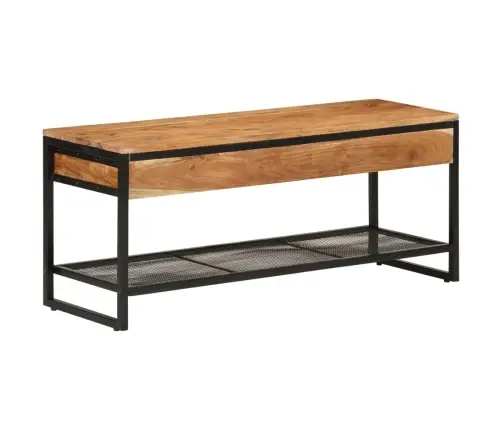 Apavu Sols, 110X35X45 Cm, Akācijas Masīvkoks, Dzelzs Vidaxl