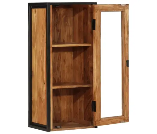 Vannasistabas Skapītis, 40X30X90 Cm, Akācijas Masīvkoks, Dzelzs Vidaxl