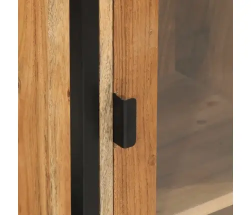 Vannasistabas Skapītis, 40X30X90 Cm, Akācijas Masīvkoks, Dzelzs Vidaxl