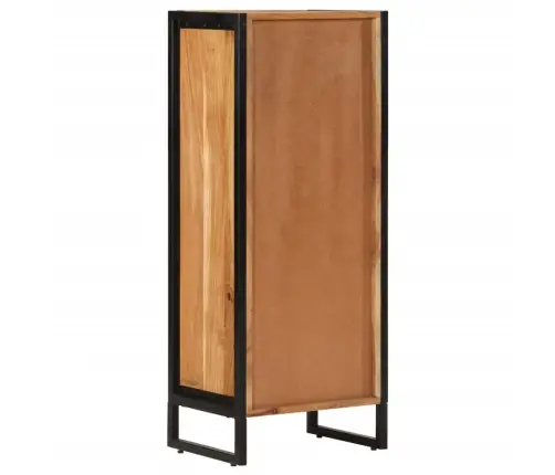 Vannasistabas Skapītis, 40X30X100Cm, Akācijas Masīvkoks, Dzelzs Vidaxl