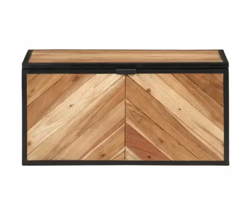 Uzglabāšanas Kaste, 60X30X30 Cm, Akācijas Masīvkoks, Dzelzs Vidaxl