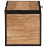 Uzglabāšanas Kaste, 60X30X30 Cm, Akācijas Masīvkoks, Dzelzs Vidaxl