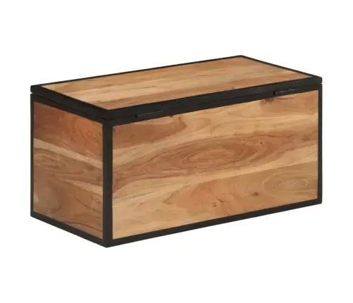 Uzglabāšanas Kaste, 60X30X30 Cm, Akācijas Masīvkoks, Dzelzs Vidaxl