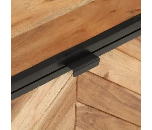 Uzglabāšanas Kaste, 60X30X30 Cm, Akācijas Masīvkoks, Dzelzs Vidaxl