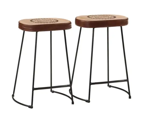 Baaritoolid 2 Tk, Tumepruun, 41 X 29 X 62 Cm