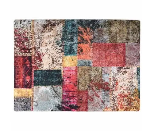 Paklājs, 150X230 Cm, Mazgājams, Neslīdošs, Daudzkrāsains Vidaxl