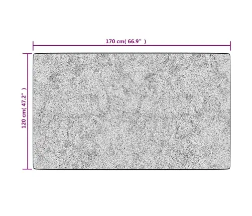 Paklājs, 120X170 Cm, Mazgājams, Neslīdošs, Melna Ar Baltu Vidaxl