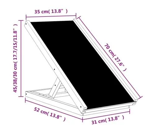 Kaldtee Koerale, Hall, 70 X 35 cm Nulupuit
