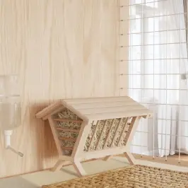 Küüliku Heinasõim, 44X33X33 cm Nulupuit