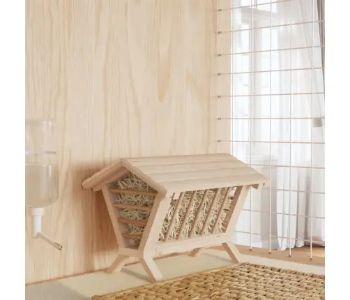 Küüliku Heinasõim, 44X33X33 cm Nulupuit