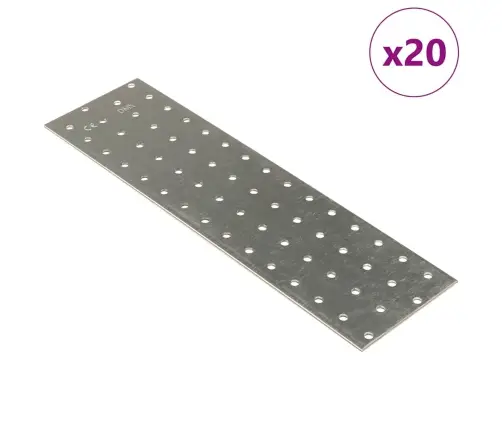 Perforuotos Plokštės, 20Vnt., 300X80Mm, Plienas, 2Mm