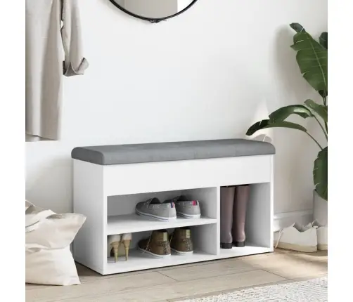 Apavu Skapītis, Balts, 82X32X45,5 Cm, Inženierijas Koks Vidaxl