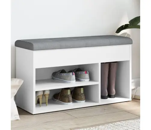 Apavu Skapītis, Balts, 82X32X45,5 Cm, Inženierijas Koks Vidaxl