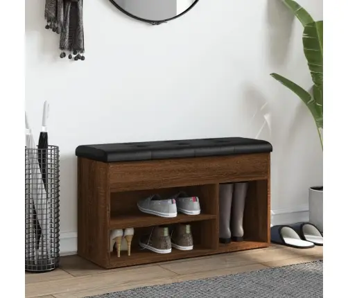 Batų Suoliukas, Rudas Ąžuolo, 82X32X45,5cm Apdirbta Mediena