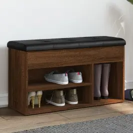 Batų Suoliukas, Rudas Ąžuolo, 82X32X45,5cm Apdirbta Mediena