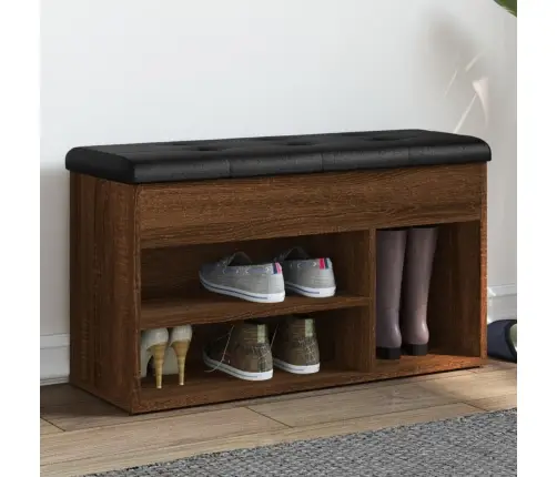 Batų Suoliukas, Rudas Ąžuolo, 82X32X45,5cm Apdirbta Mediena